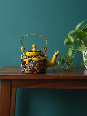Aluminium Handpainted Kettle Pattachitra Bengal
