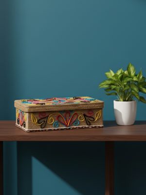 Jewellery Box Handicraft Jute Handmade Homedecor Bengal